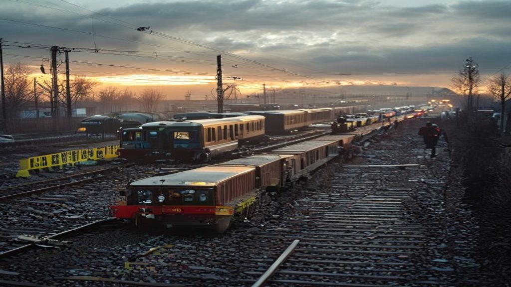 Descarrila tren con material flamable en Apizaco; cierran zona por 48 horas
