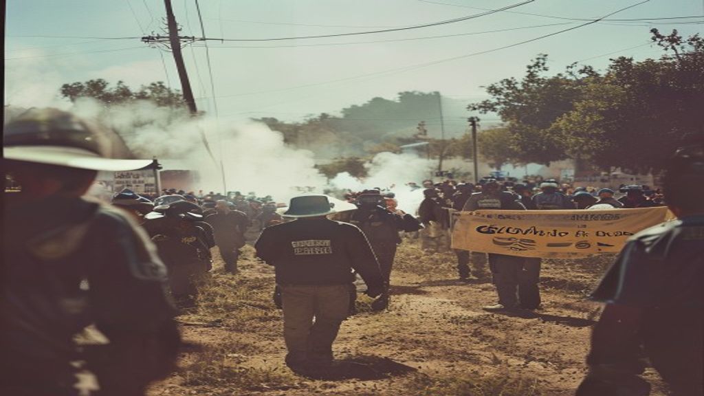 Policías dispersan con gas lacrimógeno protesta contra planta de residuos